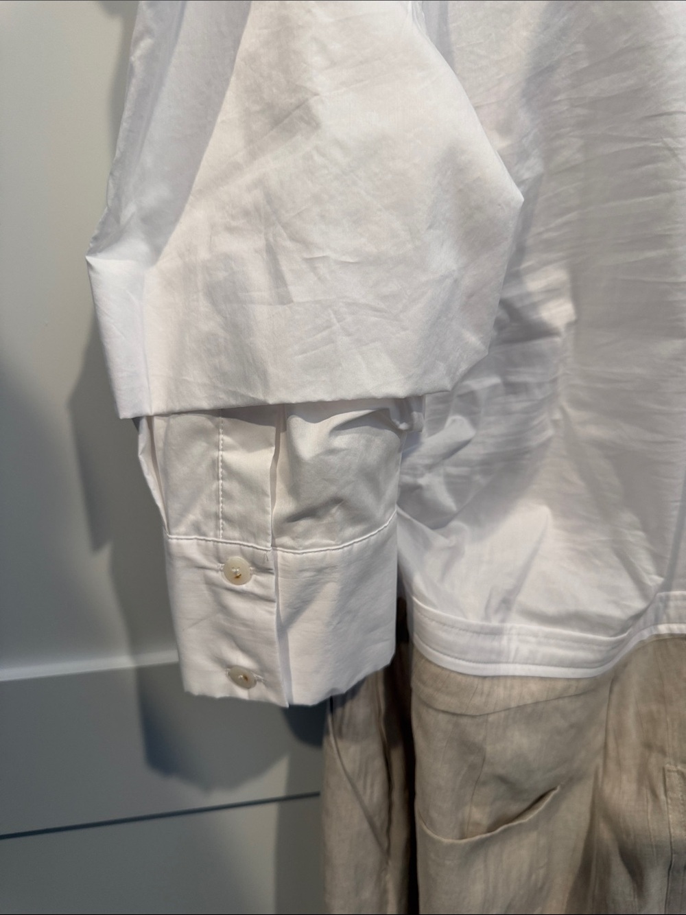 Jonathan Simkhai White & Beige Off-Shoulder Jumpsuit - Picture 7 of 10